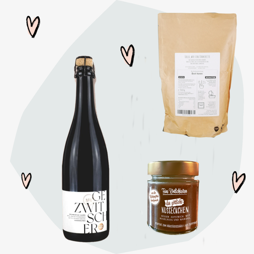 Geschenkbox Geschenkset Alkoholfreie Spirituosen Alkoholfreier Sekt Frühstück Sektfrühstück Feinkost Online Shop Delikatessen Spezialitäten Köln Feinkostladen