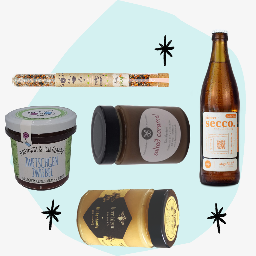 Geschenkbox Frühstück Sektfrühstück Feinkost Online Shop Geschenke Geschenkset besonders Lebensmittel Delikatessen Spezialitäten Köln Geschenkeladen Feinkostgeschäft Concept Store