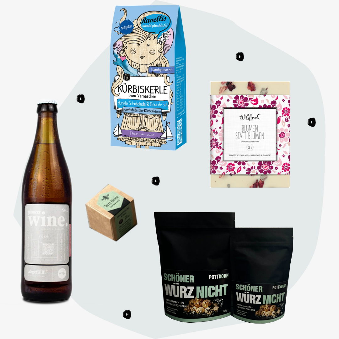 Geschenkbox zum Jubiläum Geschenkset Geschenke Business Kollegen Feinkost Online Shop Feinkostladen Köln Spezialitäten Gourmet Delikatessen