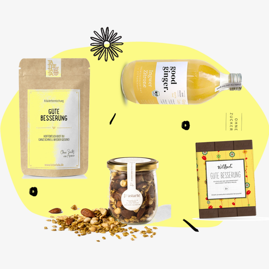 Geschenkbox Gute Besserung Geschenkset Feinkost Online Shop Köln Geschenke Delikatessen Gourmet Spezialitäten Feinkostladen