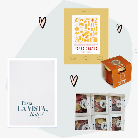 Pasta Nudeln Geschenkset Geschenkbox Geschenke Feinkost Delikatessen Manufakturen Spezialitäten Online Shop Geschenkeladen Feinkostgeschäft Concept Store Köln