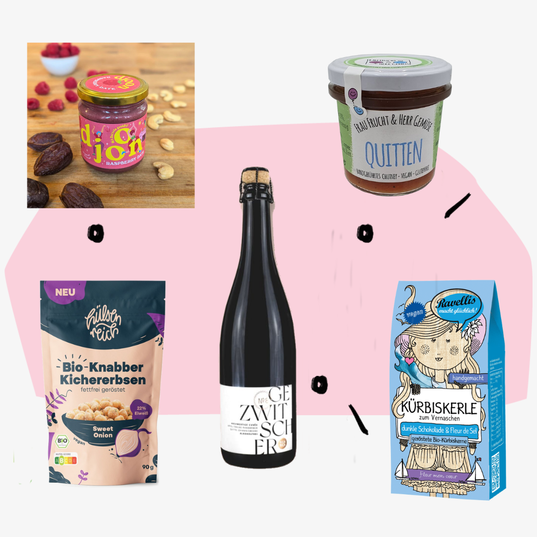 Geschenkbox vegan Feinkost Delikatessen Spezialitäten Feinkostladen Köln Geschenke Online Shop Geschenkset alkoholfrei Concept Store Feinkostgeschäft