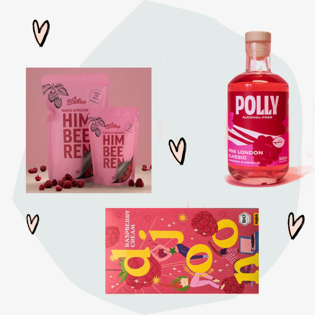 Geschenkbox Alkoholfreie Spirituosen - Rund um die Himbeere