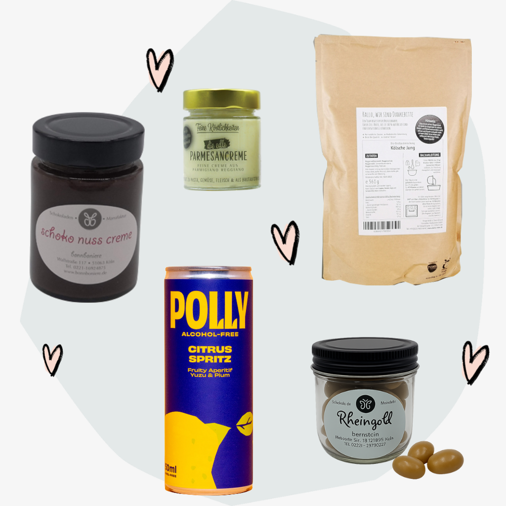 Köln alkoholfrei Leckereien  Geschenkbox Geschenke Geschenkset Online Shop Feinkost Geschenkeladen Feinkostgeschäft Concept Store Köln 