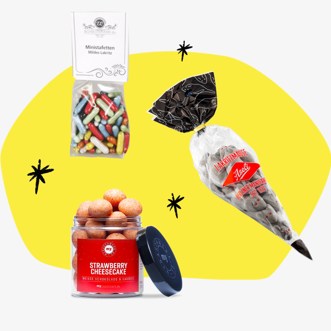 Geschenkbox Lakritz Feinkost Online Shop Delikatessen Geschenke Feinkostladen Köln Manufakturen Spezialitäten besonders Naschkatze