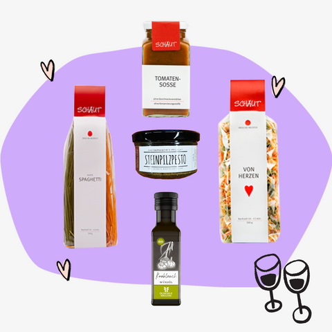 Geschenkbox Pasta Basta Geschenkset Nudeln Geschenke Feinkost Delikatessen Manufakturen Online Shop Feinkostladen Köln Gourmet
