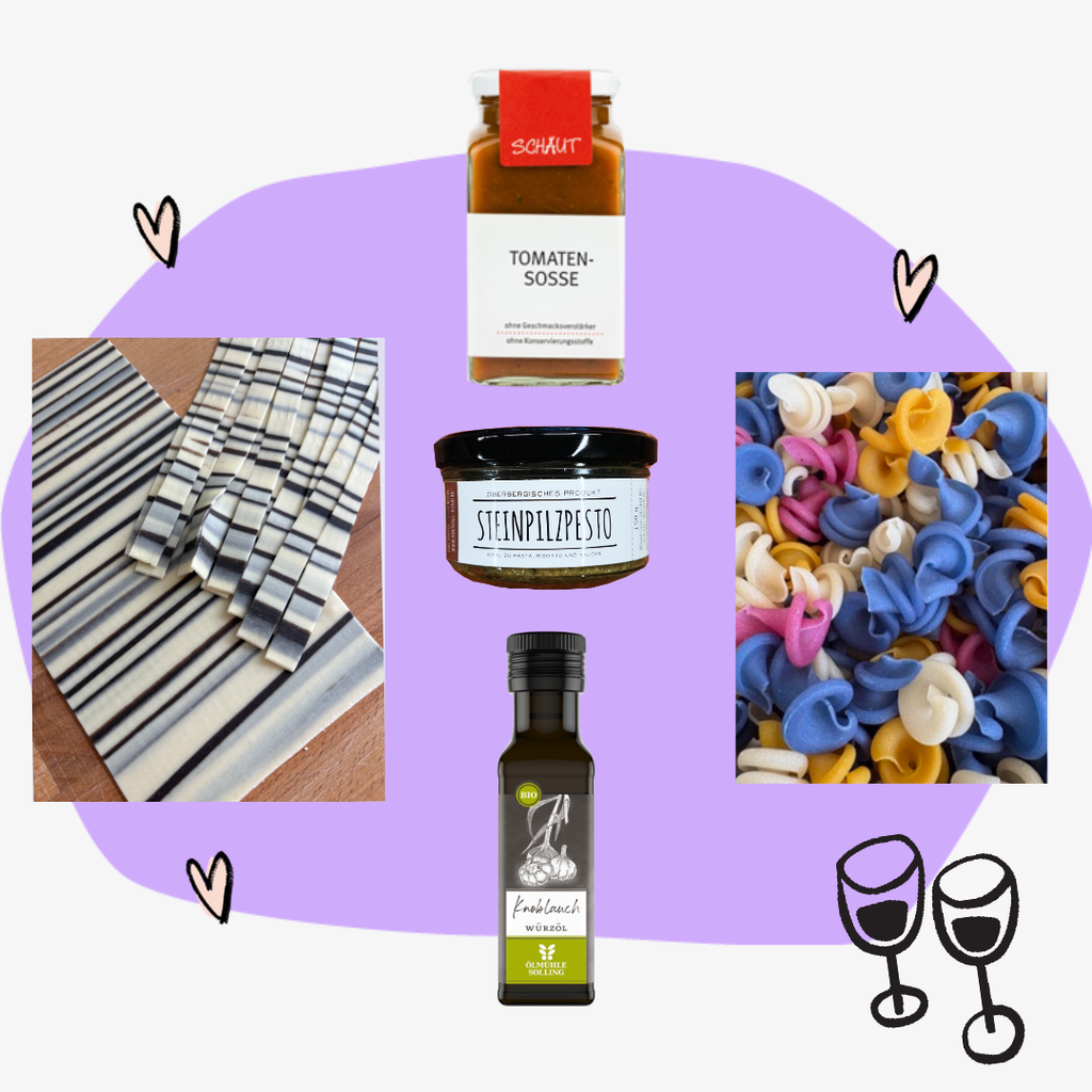 Geschenkbox Pasta - Weil Nudeln glücklich machen
