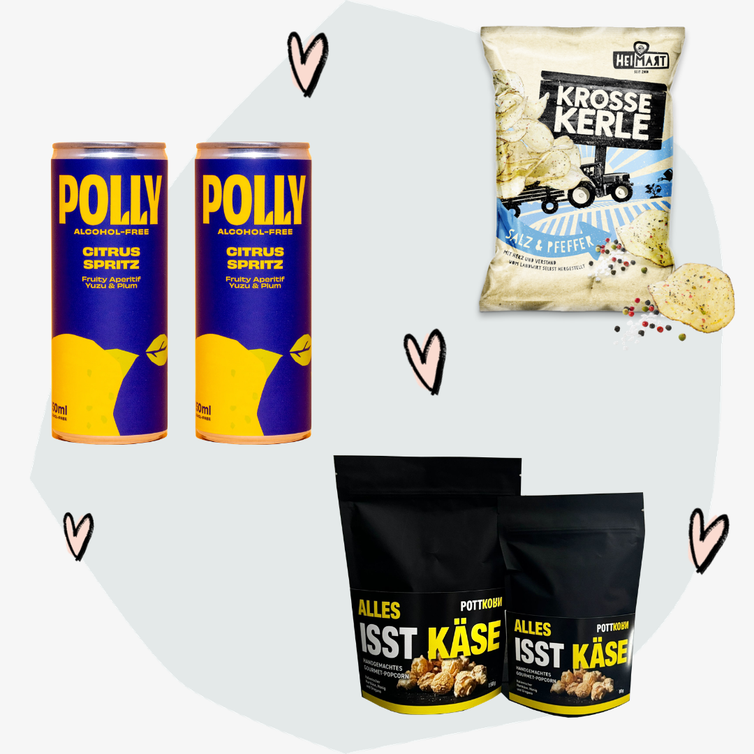Geschenkbox Alkoholfreie Spirituosen - Trinken & Snacken