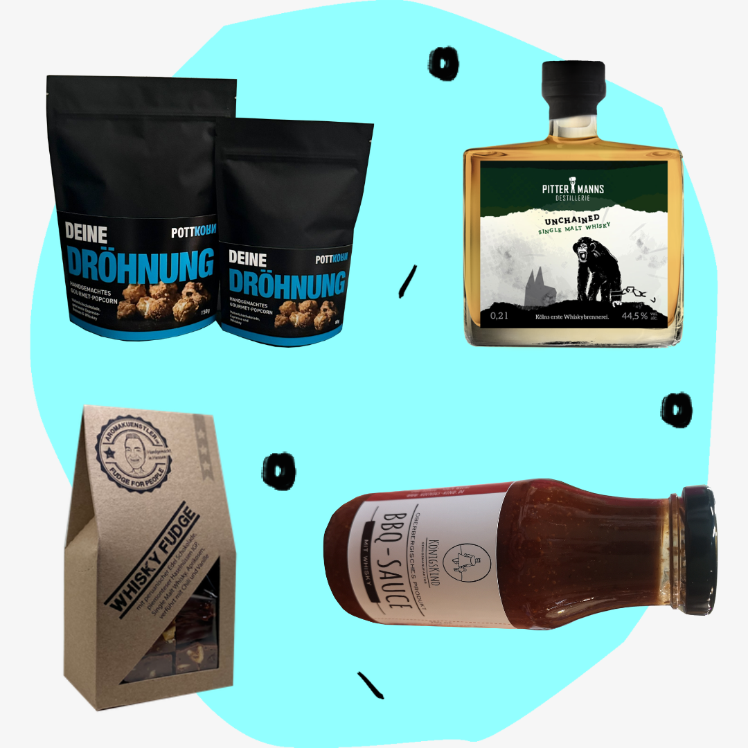 Geschenkbox Whiskey Whisky Feinkost Online Shop Delikatessen Spezialitäten Geschenke Köln Geschenkeladen Concept Store Feinkostgeschäft