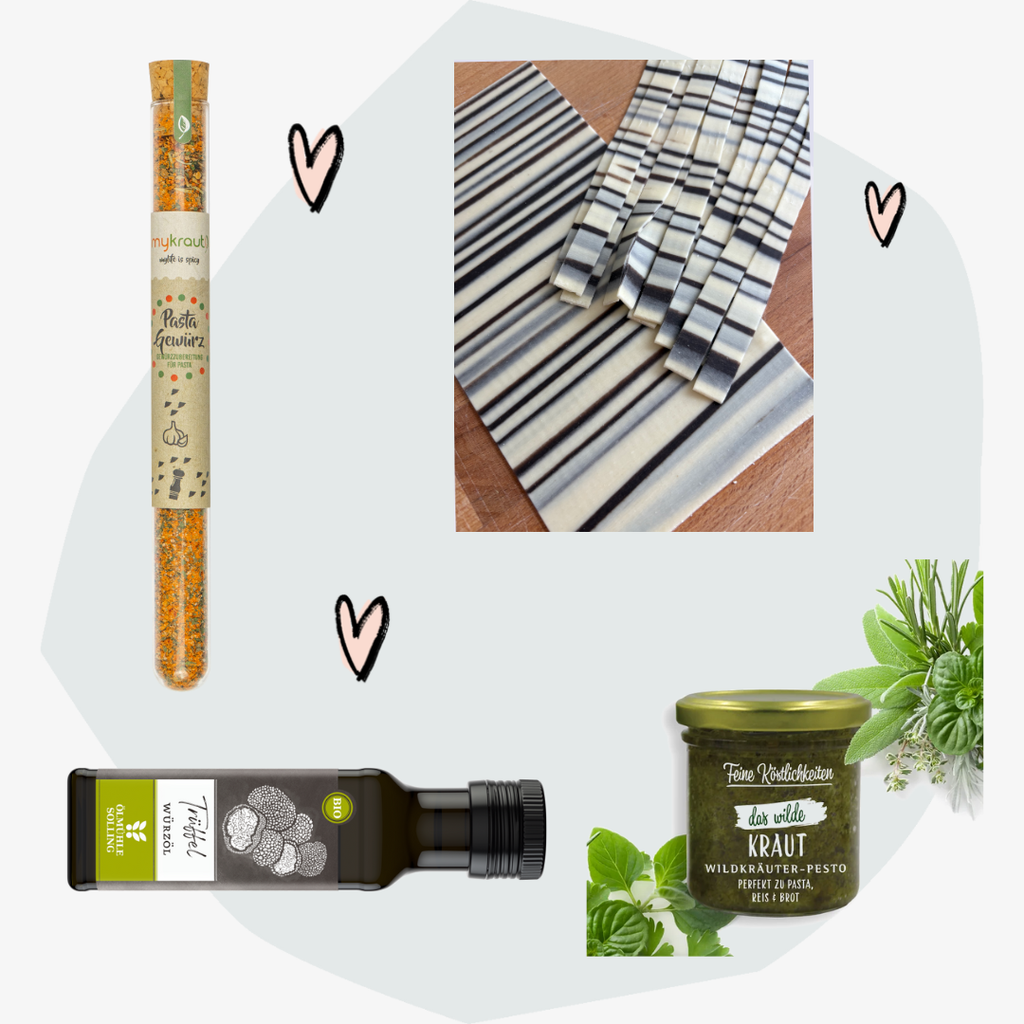 Geschenkbox Pasta vegan Geschenkset Nudeln Geschenke Feinkost Delikatessen Manufakturen Online Shop Feinkostladen Köln Gourmet Concept Store Feinkostgeschäft