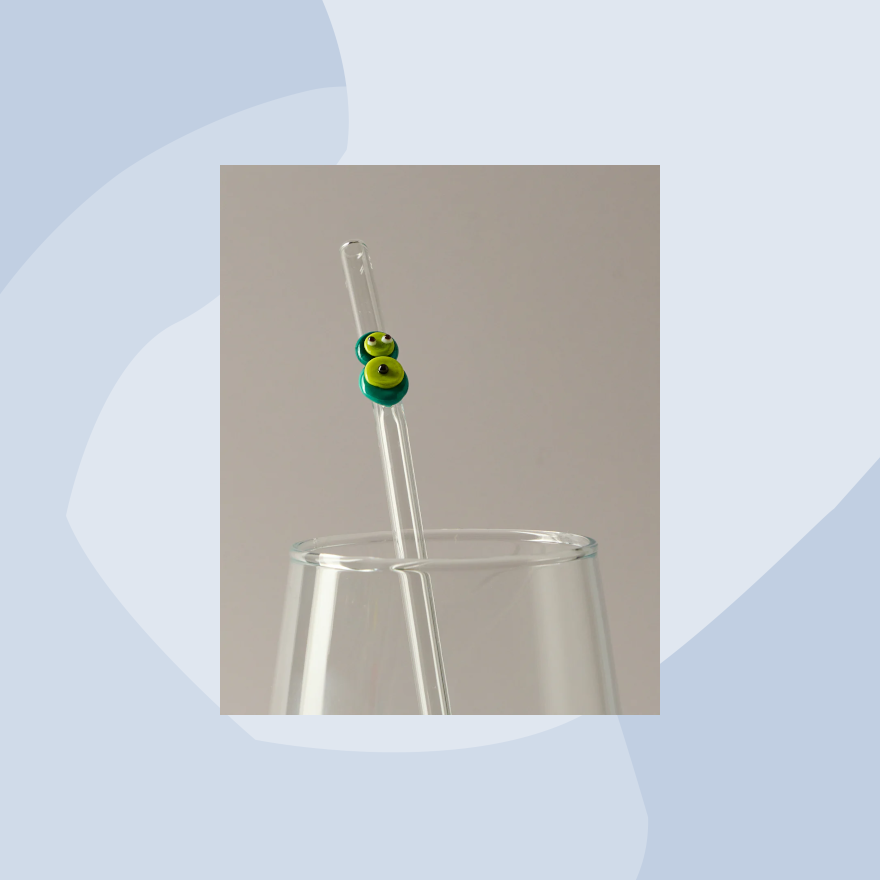 Glas Murano Glamuran Strohhalm Trinkhalm Avocado Muttertag Feinkost Online Shop Feinkostladen Geschenke  Geschenkeladen Köln Foodies Gourmets