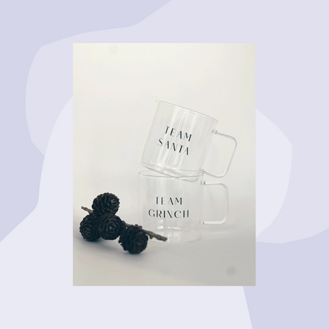 Goldscherben Becher Weihnachten Glas Glühwein Punsch Wichteln Tanne Santa Grinch Tasse Geschenke Koeln Geschenkeladen Online Shop  Geschenkbox  Gourmets