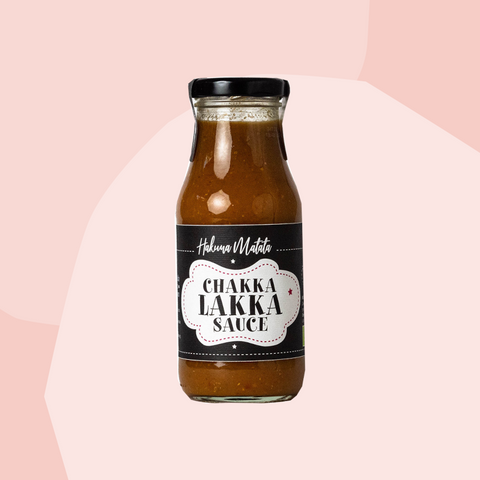Hakuna Matata  Chakka-Lakka Sauce Feinkost Delikatessen Spezialitäten handgemacht vegan Geschenke Online Shop Feinkostladen Köln
