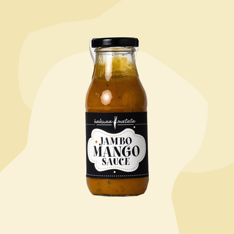 Hakuna Matata  Mango Sauce Feinkost Delikatessen Spezialitäten handgemacht vegan Geschenke Online Shop Feinkostladen Köln