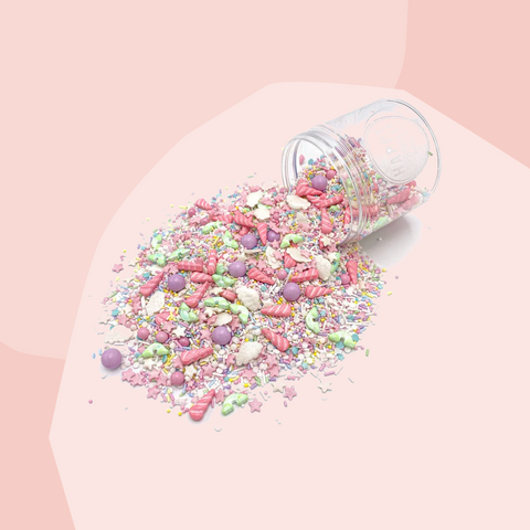 Happy Sprinkles Streusel Einhorn Regebogen Wolke Stern Bunt Zucker Feinkost Delikatessen Manufakturen Geschenke Köln Online Shop