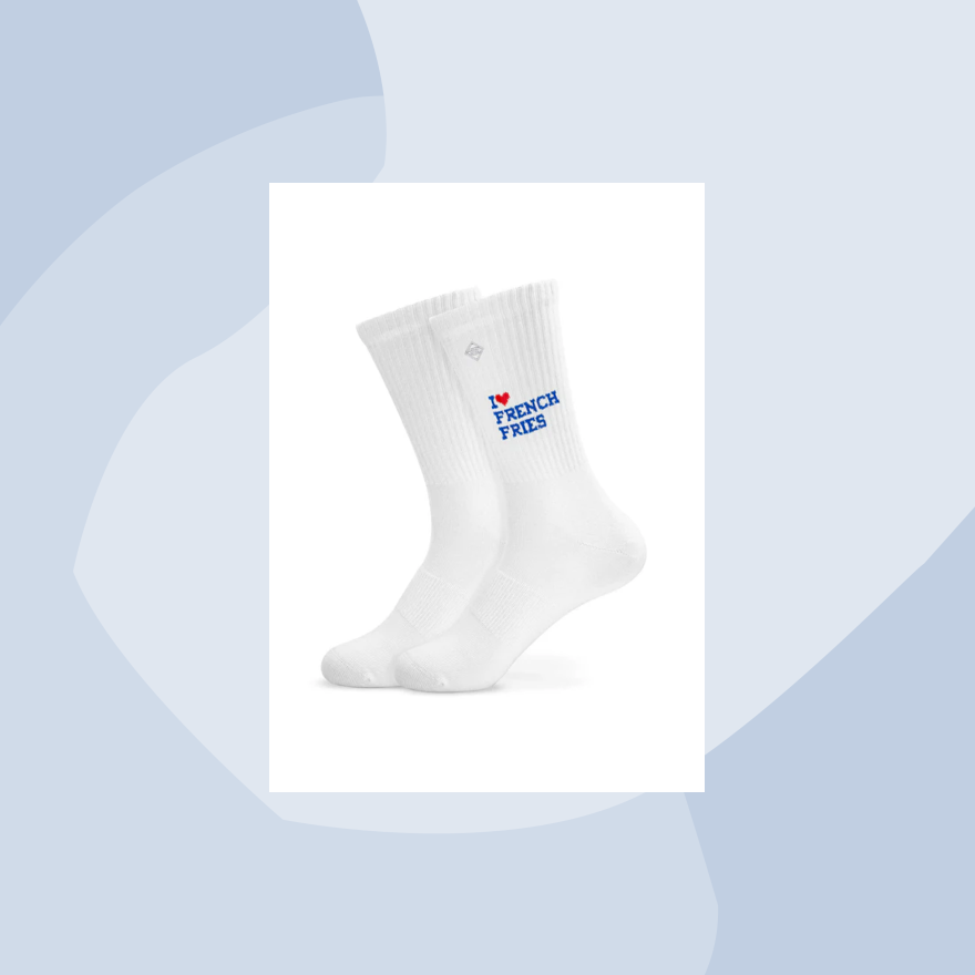 J.Clay Socken Tennissocken French Fries Pommes Geschenke Geschenkeladen Köln Online Shop Foodies Gourmets