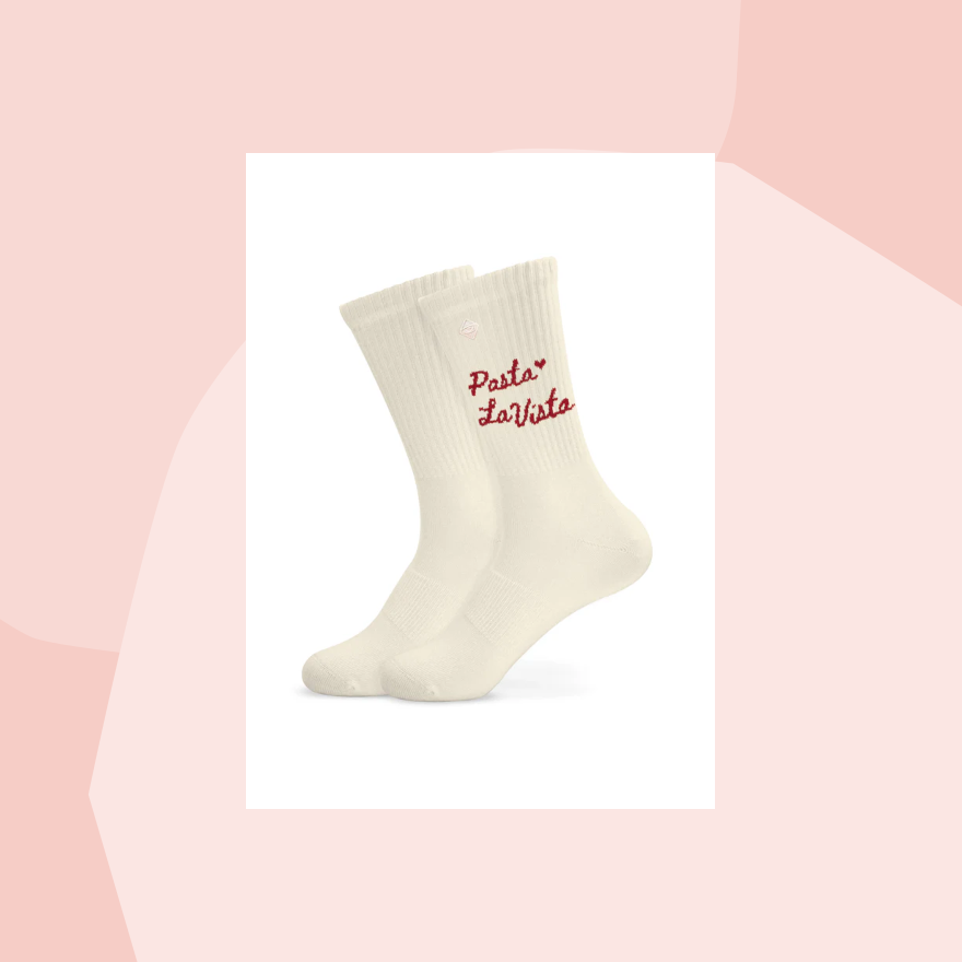 Socken Tennissocken J. Clay Pasta la Vista Nudeln Geschenk Foodies Gourmet Geschenkeladen Köln Feinkost Geschenke Feinkostladen Concept Store