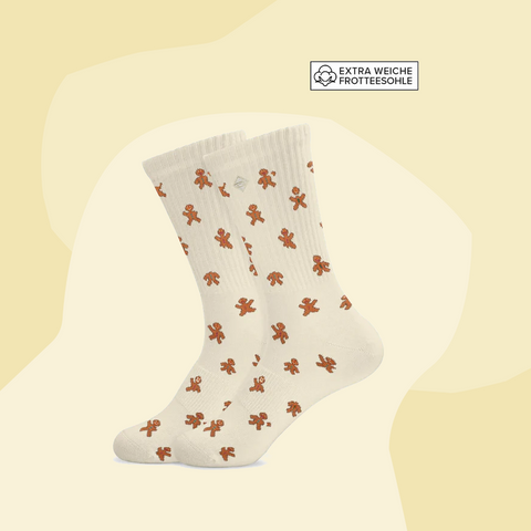 Socken Tennissocken J. Clay Lebkuchenmann Weihnachten Geschenk Foodies Gourmet Geschenkeladen Köln Feinkost Geschenke Feinkostladen Concept Store