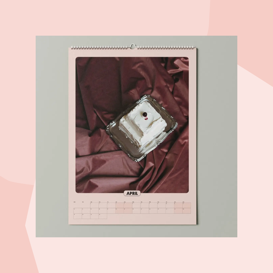 Selekkt Wandkalender 2026 Cakes avec Amore Foodies Gourmet Geschenk Feinkost Feinkostladen Geschenkeladen Köln Online Shop April