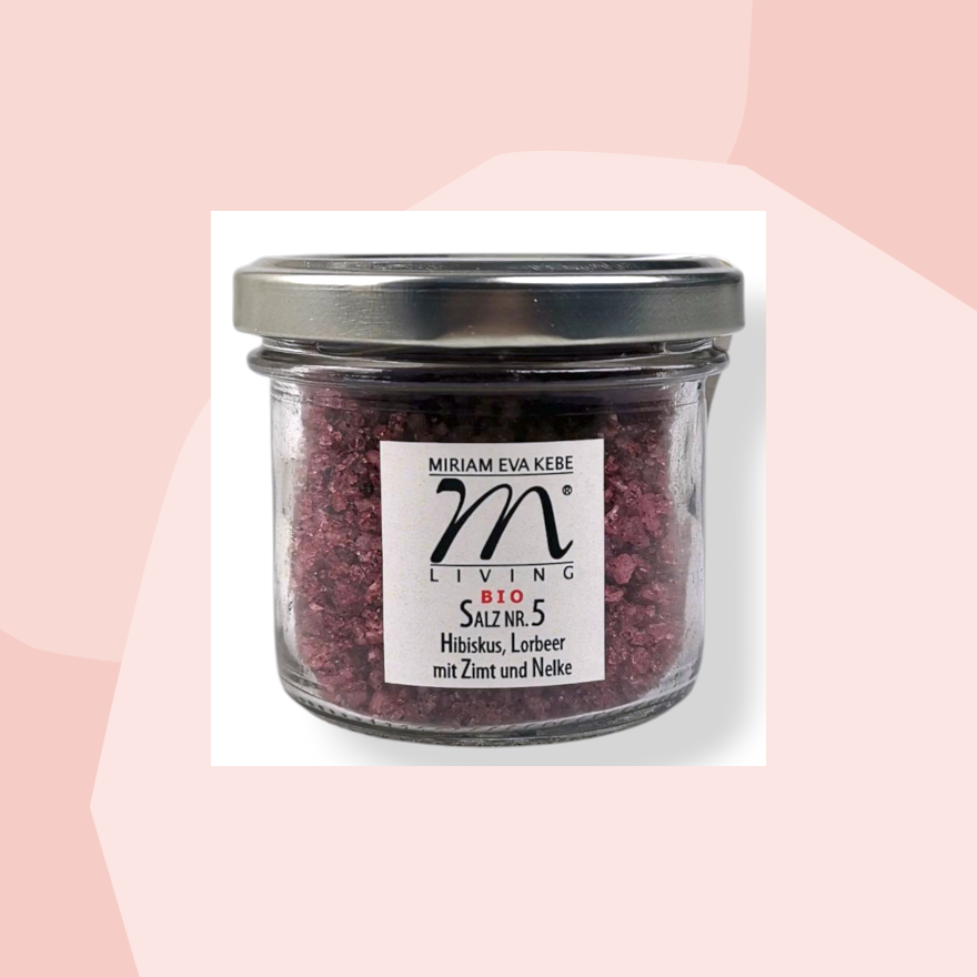 Gewürzsalz mit Hibiskus, Lorbeer mit Zimt & Nelke Kebe Living