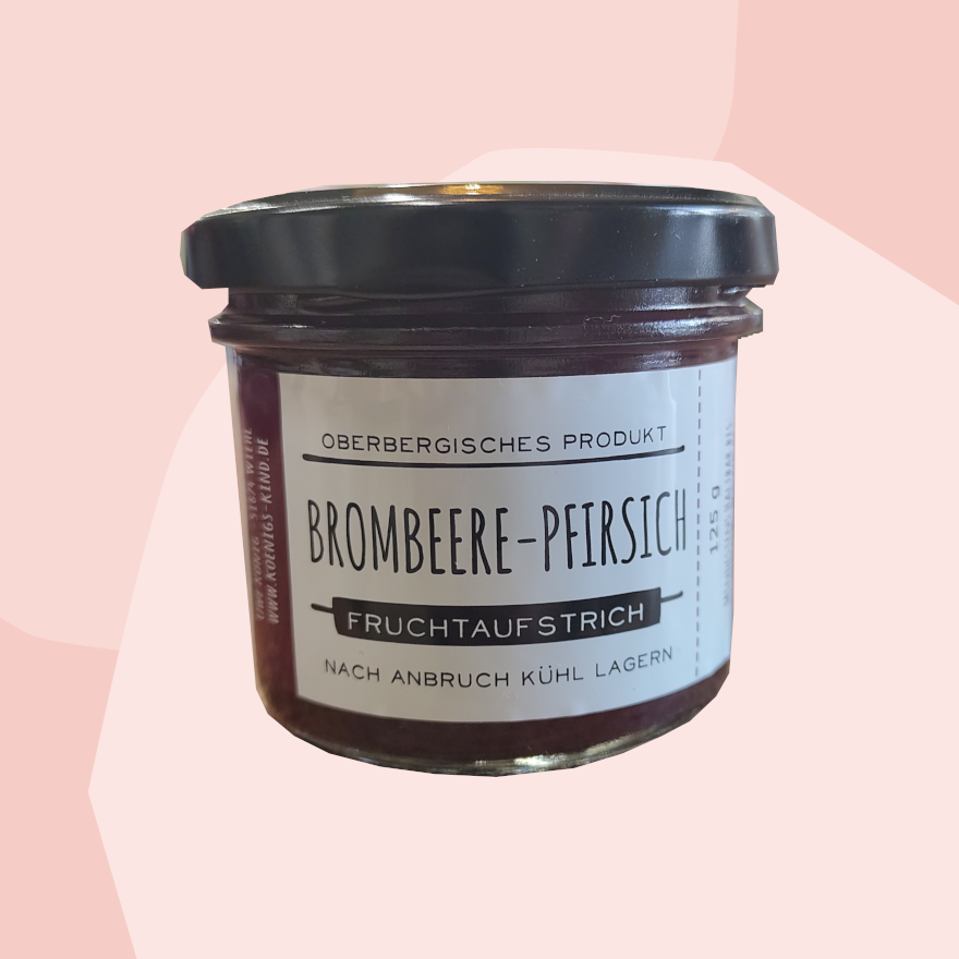 Königskind Brombeer Pfirsich Fruchtaufstrich
