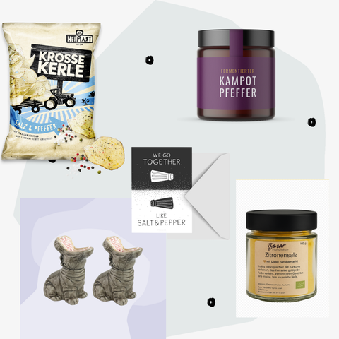 Salz Pfeffer Geschenkset Geschenkbox Geschenke Feinkost Delikatessen Manufakturen Spezialitäten Online Shop Geschenkeladen Feinkostgeschäft Concept Store Köln