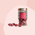 La Mara schokolierte Mandeln mit Himbeeren vegan Geschenke Feinkost Online Shop Feinkostladen Köln Gourmet Delikatessen Essen Lebensmittel