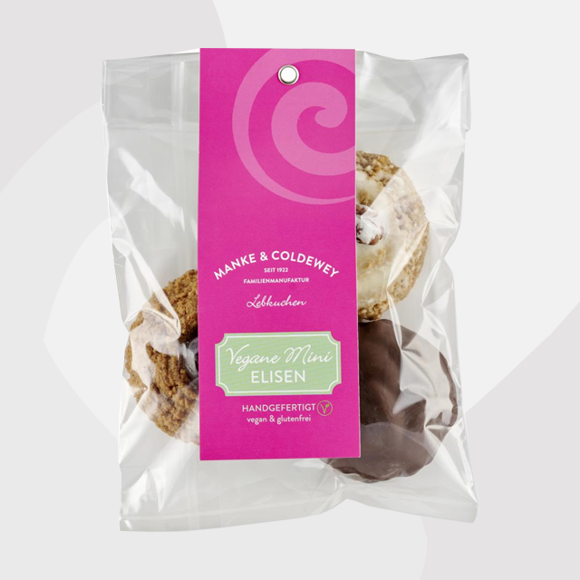 Manke Coldewey Lebkuchen Mini Original Elisen sortiert 3 Stück Feinkost Delikatessen Manufakturen Geschenke Online Shop Köln Spezialitäten Gourmet