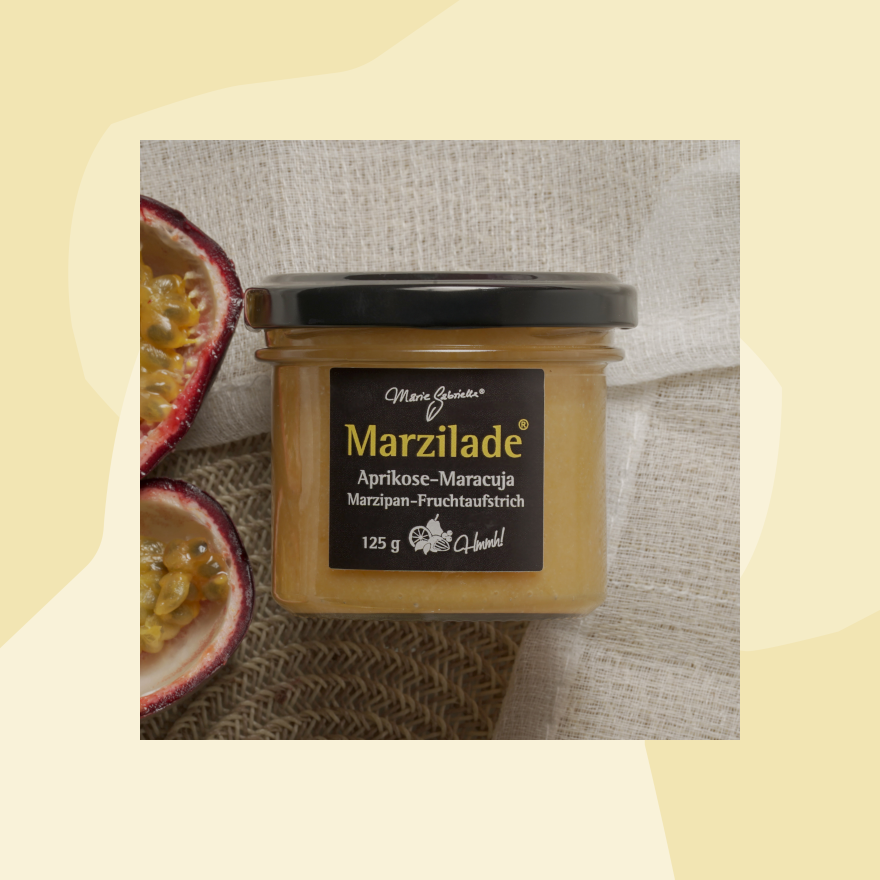 Fruchtaufstrich mit Marzipan: Aprikose-Maracuja Marzilade