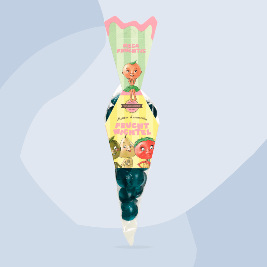 Meister Karamellus Fruchtgummi Fruchtwichtel Blaubeer Feinkost Online Shop Köln Spezialitäten Delikatessen Geschenke Gourmet Feinkostladen