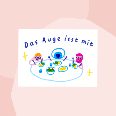 Michelle Tophinke finallyfoundagoodusername Postkarte Das Auge isst mit Concept Store Feinkostladen Feinkost Geschenke Geschenkeladen Köln Online Shop Foodies Gourmets