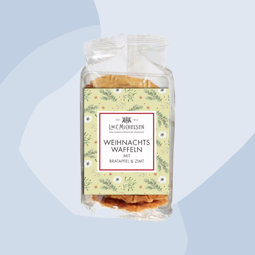 Weihnachtswaffeln Bratapfel Zimt Feinkost Köln Geschenke Delikatessen Online Shop Spezialitäten Köln Gourmet Versand Genuss Manufakturen