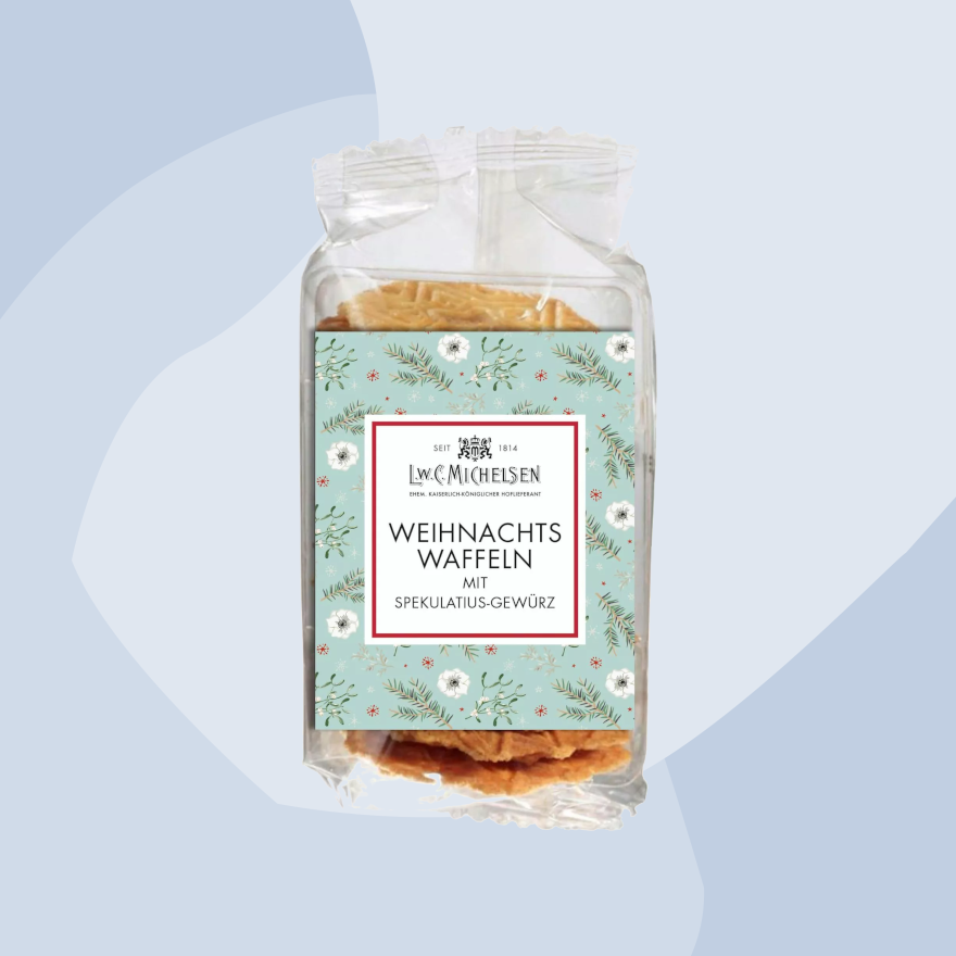 L.W.C. Michelsen Weihnachtswaffeln Spekulatiusgewürz Feinkost Köln Geschenke Delikatessen Online Shop Spezialitäten Köln Gourmet Versand Genuss Manufakturen