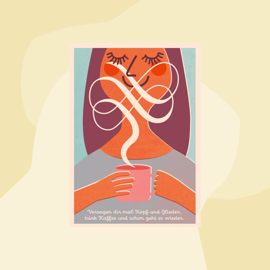 Monimari Postkarte Kaffee