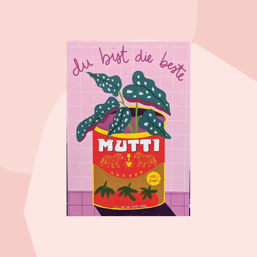 Studio Kumimi Postkarte Du bist die beste Mutti Concept Store Feinkostladen Feinkost Geschenke Geschenkeladen Köln Online Shop Foodies Gourmets