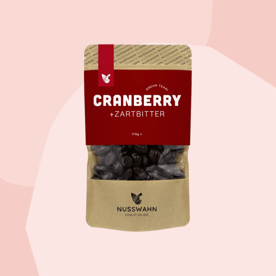 Cranberries in Zartbitterschokolade Nusswahn