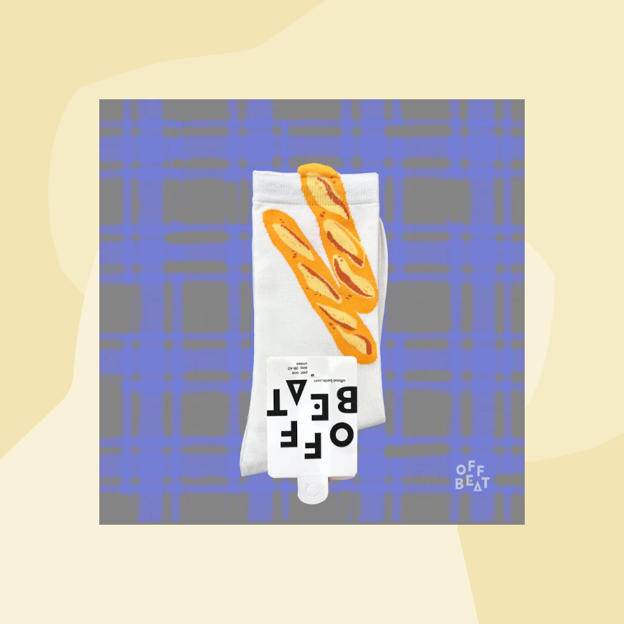 Offbeat Socken Sportsocken Popp-out Baguette Feinkost Feinkostladen Köln Geschenke Geschenkeladen Zitrone Foodies Concept Store Gourmets besonders