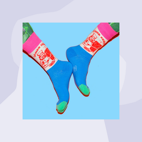 Offbeat Socken Sportsocken Berliner Bär Dönerspieß Feinkost Feinkostladen Köln Geschenke Geschenkeladen Zitrone Foodies Concept Store Gourmets besonders