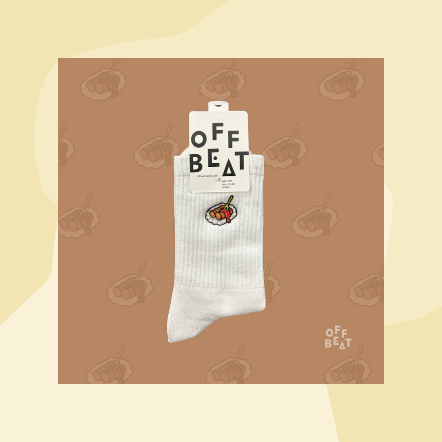 Offbeat Socken Sportsocken Berlin Curywurst Feinkost Feinkostladen Köln Geschenke Geschenkeladen Foodies Concept Store Gourmets besonders