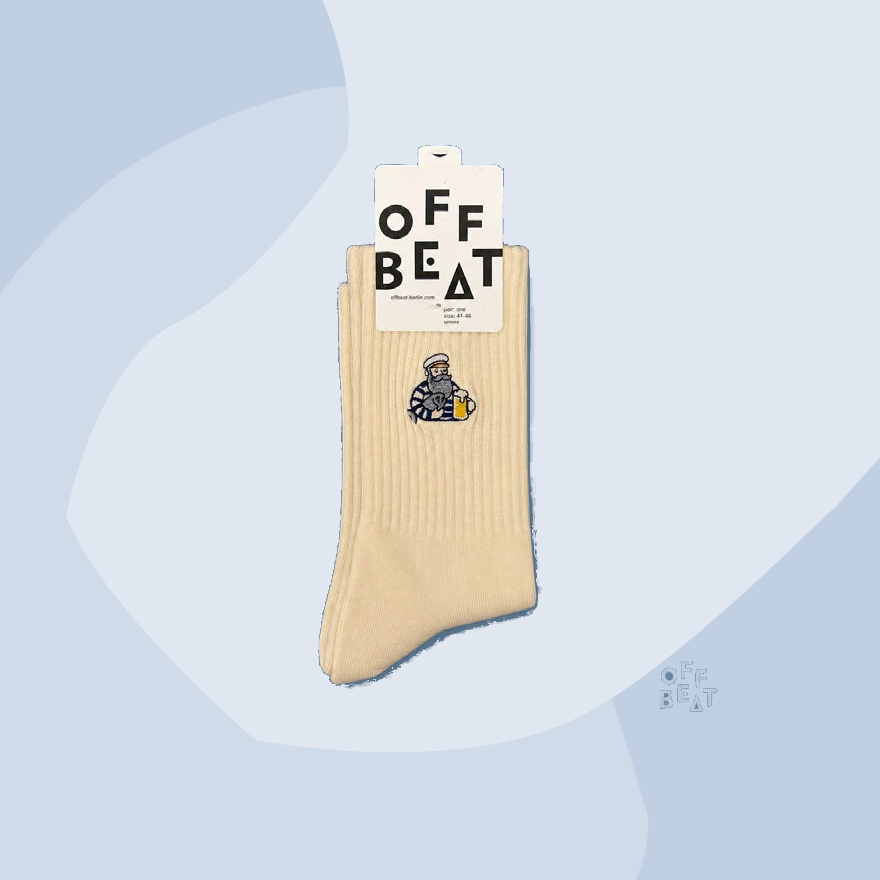 Sportsocken mit Stickerei: Kapitän Offbeat