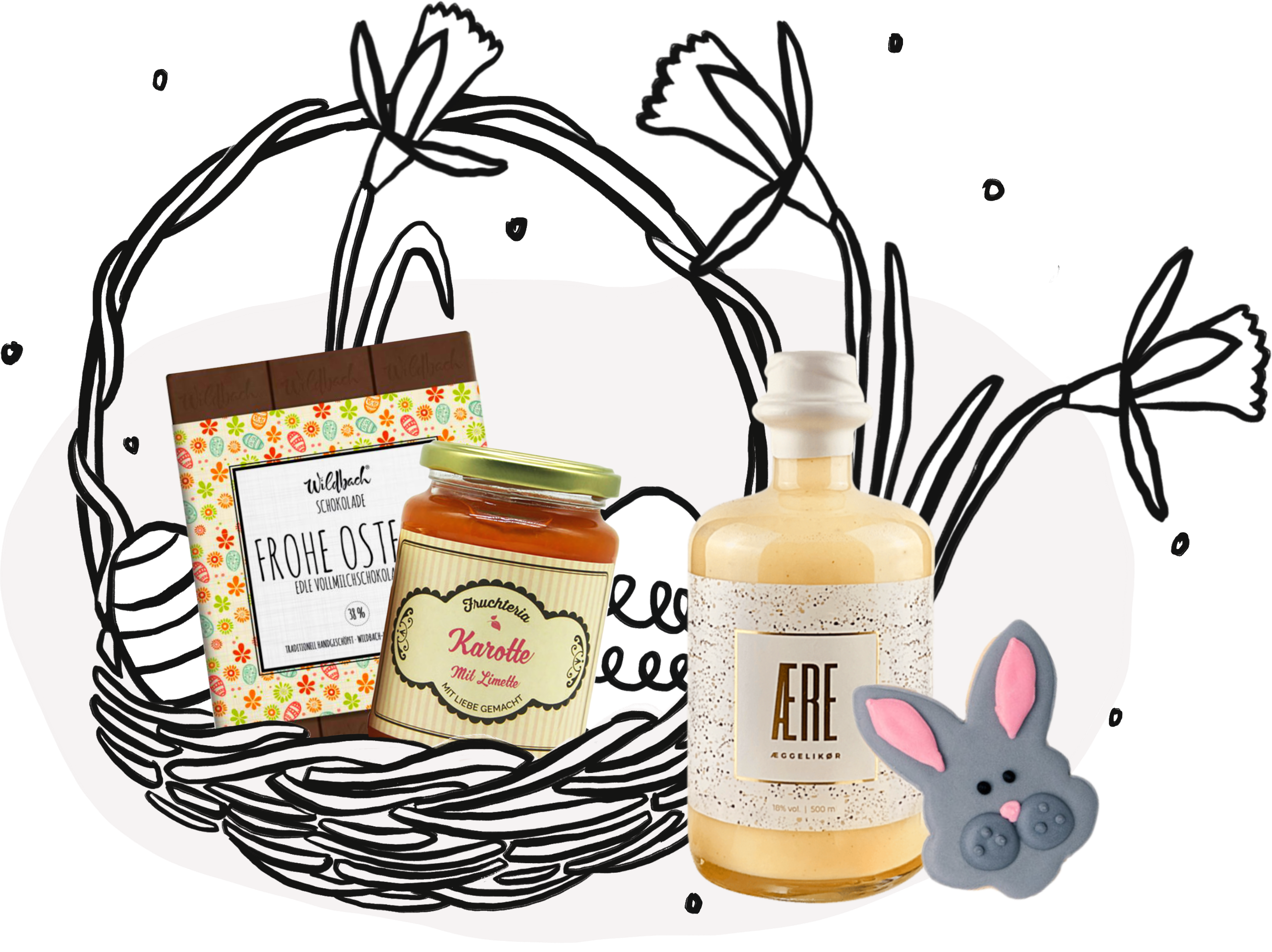 Ostern Ostergeschenke Geschenke Kleinigkeiten Osternest Feinkost Delikatessen Spezialitäten vegan besonders Foodies Gourmet Genuss Lebensmittel