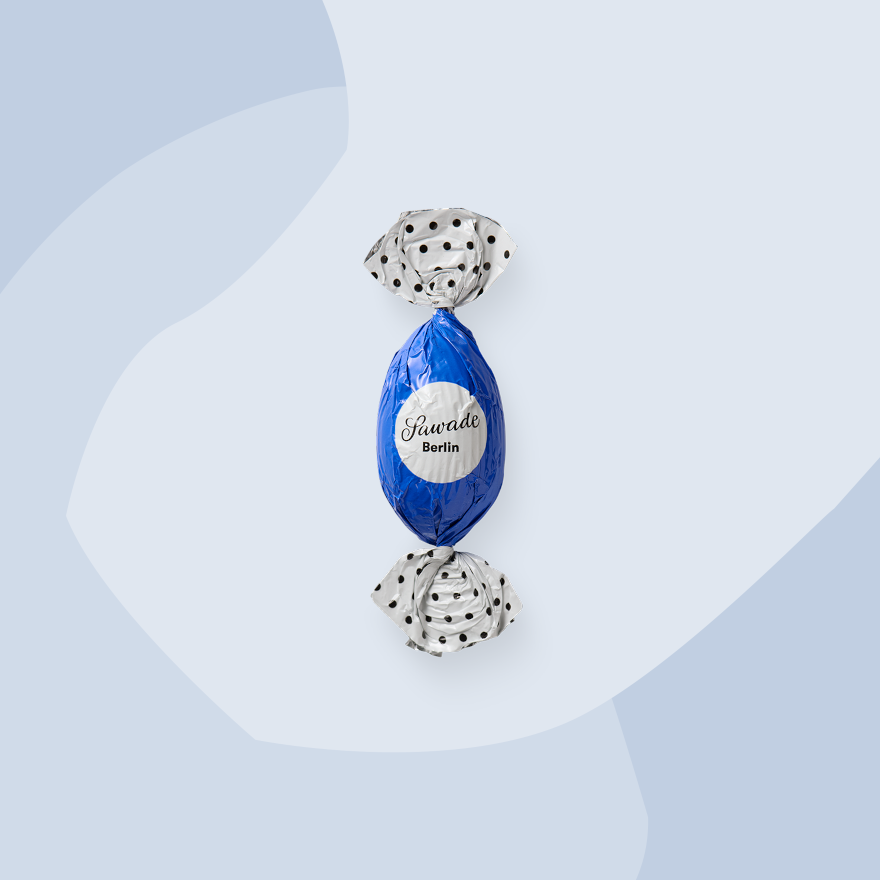 Sawade Osterei aus Zartbitterschokolade gefüllt mit feinem Nussnougat