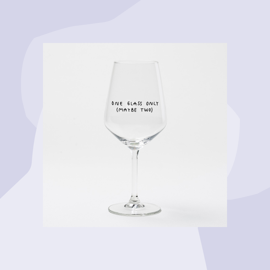 Weinglas von Johanna Schwarzer und edition selekkt: One Glass only (maybe two)