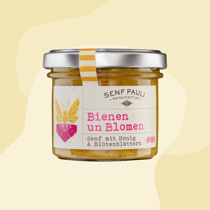 Senf Pauli Blumen Bienen Honig Blütenblätter