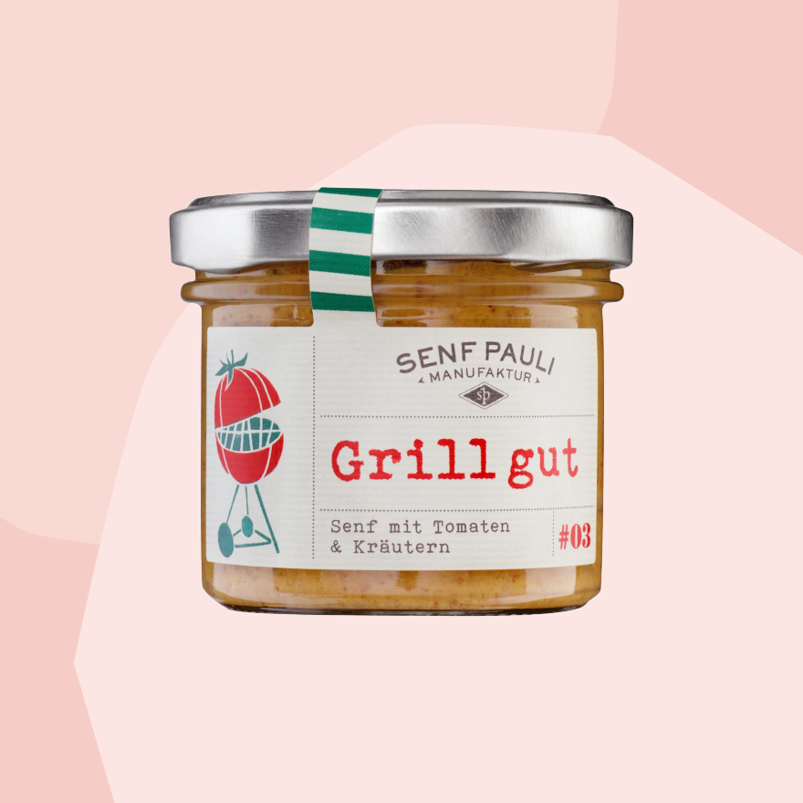 Senf Pauli Grillen Tomaten Kräuter