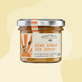 Senf Pauli Hier kommt die Sonne Orange Mohn Senf Hamburg Feinkost Online Shop Feinkostladen Köln Manufakturen Gourmet Lebensmittel nachhaltig Essen Geschenke Geschenkbox Chili scharf würzig