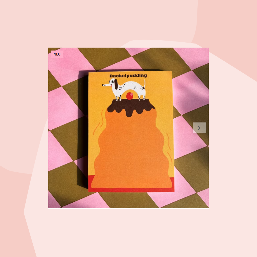Slinga Notizblock Dackelpudding Foodies Gourmet Geschenk Feinkost Feinkostladen Geschenkeladen Köln Online Shop