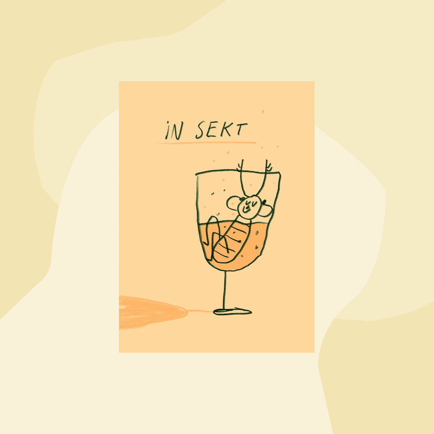 Slinga Postkarte In Sekt Geschenke Köln Online Shop Geschenkeladen Feinkostladen Feinkost Gourmets Foodies