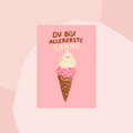 Slinga Postkarte Eis Sahne Geschenke Köln Online Shop Geschenkeladen Feinkostladen Feinkost Gourmets Foodies