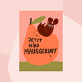 Slinga Postkarte Jetzt wird mausgeruht